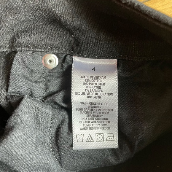 Aeropostale Black Distressed Jeans size 4 - Picture 6 of 6